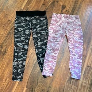 Fabletics Powerhold camo leggings-2pairs, Large